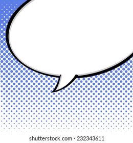 Speech Bubble in Pop-Art Style