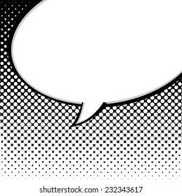 Speech Bubble in Pop-Art Style