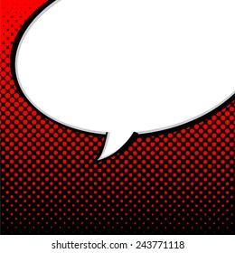Speech Bubble in Pop-Art Style