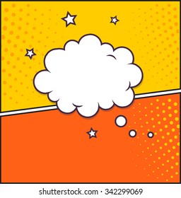Speech Bubble in Pop-Art Style