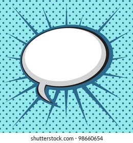 Speech Bubble in Pop-Art Style