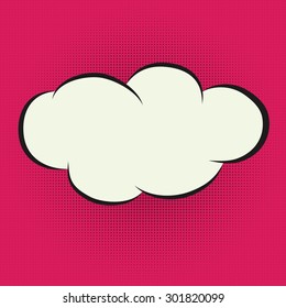 Speech Bubble in Pop-Art Style, vector format