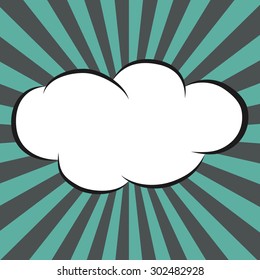 Speech Bubble in Pop-Art Style, vector format