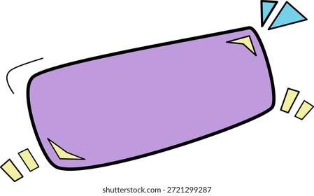 Ilustração de Plano Roxo com Bolha de Fala
