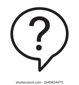 Speech Bubble with Question Mark