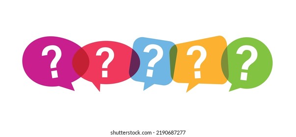 Speech Bubble Question Mark Vector Illustration Stock Vector Royalty Free 2190687277 2138