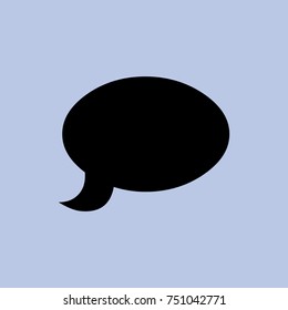 Speech bubble with question sign. vector icon