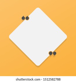 Speech bubble quote icon. Flat vector design