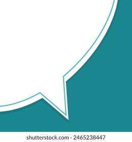 Speech bubble quote template background. Speech bubble with a copy space. Feedback and communication concept. Vector illustration