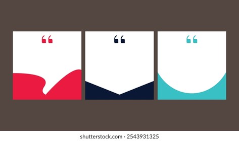 Conjunto de Plantilla de cita de burbuja de discurso. Vector de acciones