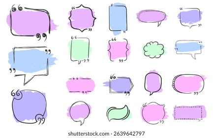 Speech bubble with quote text message comment label reference motivation vector banner feedback form cartoon communication headline yellow note info tag idea dialog testimonial

