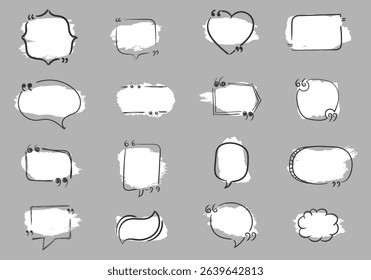 Speech bubble with quote text message comment label reference motivation vector banner feedback form cartoon communication headline yellow note info tag idea dialog testimonial


