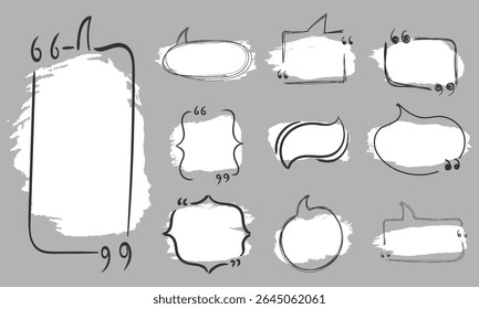 Speech bubble with quote text message comment label reference motivation vector banner feedback form cartoon communication headline yellow note info tag idea dialog testimonial

