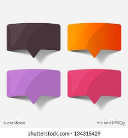 Speech Bubble, Realistic Design Elements