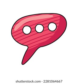 speech bubble retro and nostalgic icon isolated