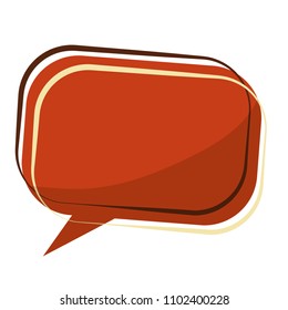 speech bubble retro style