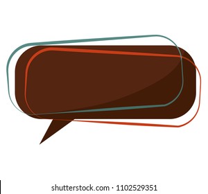 speech bubble retro style