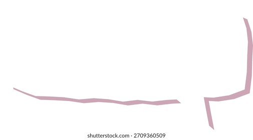 Burbuja de discurso con contorno dibujado a mano y espacio vacío. Marco de diálogo cómico con borde dentado, contorno de boceto, centro en blanco, línea limpia. Ilustración vectorial de dibujos animados