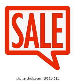 Speech bubble with SALE