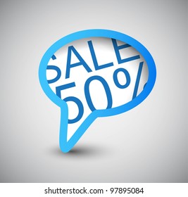 Speech Bubble. SALE 50%