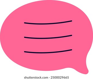 Speech Bubble School Sticker Note Vector Illustration