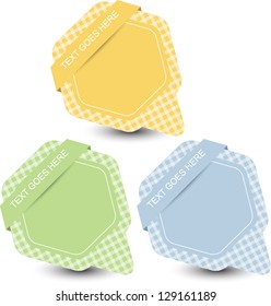 speech bubble set