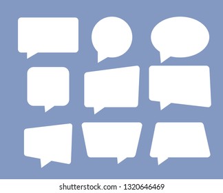 Speech bubble set