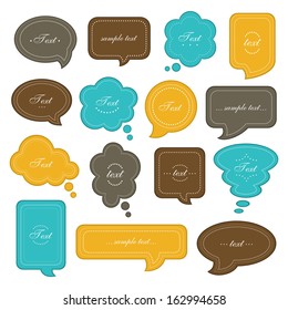 Speech bubble set