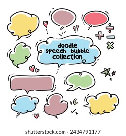Speech Bubble set collection vector with some symbols