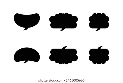 Speech bubble set of different style