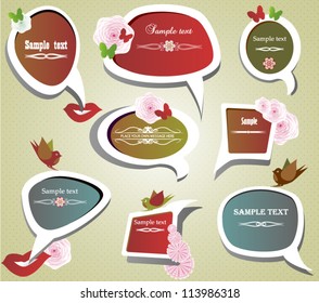 Speech bubble set. eps 10