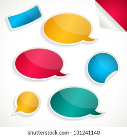 Speech Bubble set and stickers
