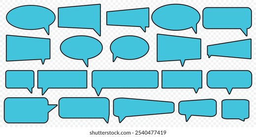 Speech Bubble set. Talk bubble. Cloud speech bubbles collection. Vector. EPS 10.