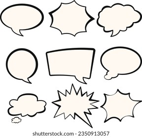 Speech bubble set vector file