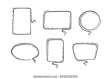 Speech bubble set. Vector illustration