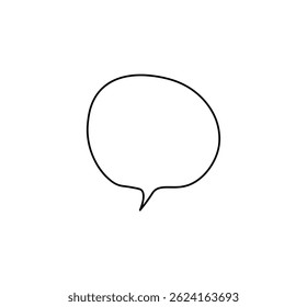 Balão de fala definido. Ilustração de vetor.