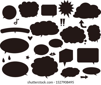 Speech bubble set.speech balloon . speech bubble .
