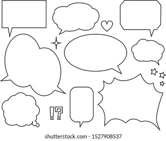 Speech bubble set.speech balloon . speech bubble .
