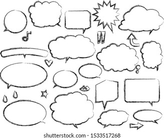 Speech bubble set.speech balloon . Vector illustration.