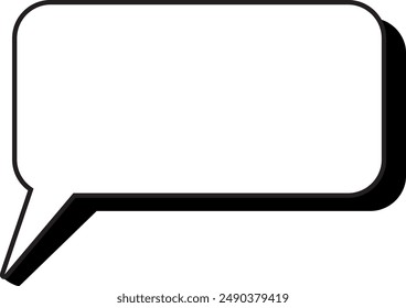 speech bubble with shading, ellements illustration vector new