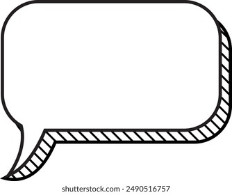 speech bubble with shading, ellements illustration vector new