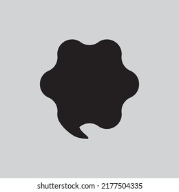 speech bubble shape vector art