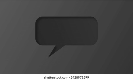 speech bubble shape with white background. space for text. abstract blank area for rill text of font. isolate background.