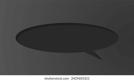 speech bubble shape with white background. space for text. abstract blank area for rill text of font. isolate background.