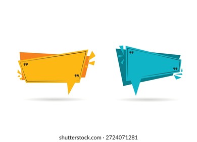 Speech bubble shapes inspired by megaphone and announcement style. Perfect for promotions, advertising messages, announcements, and creative communication designs.