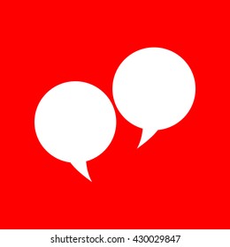Speech bubble sign