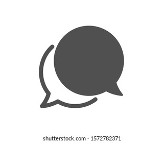Speech bubble sign. Chat comment icon. Social media message symbol. Classic flat style. Simple chat message icon. Vector