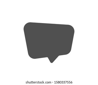 Speech bubble sign. Chat comment icon. Social media message symbol. Classic flat style. Simple chat message icon. Vector