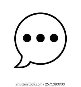 speech bubble sign symbol vector icon	