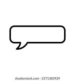 speech bubble sign symbol vector icon	